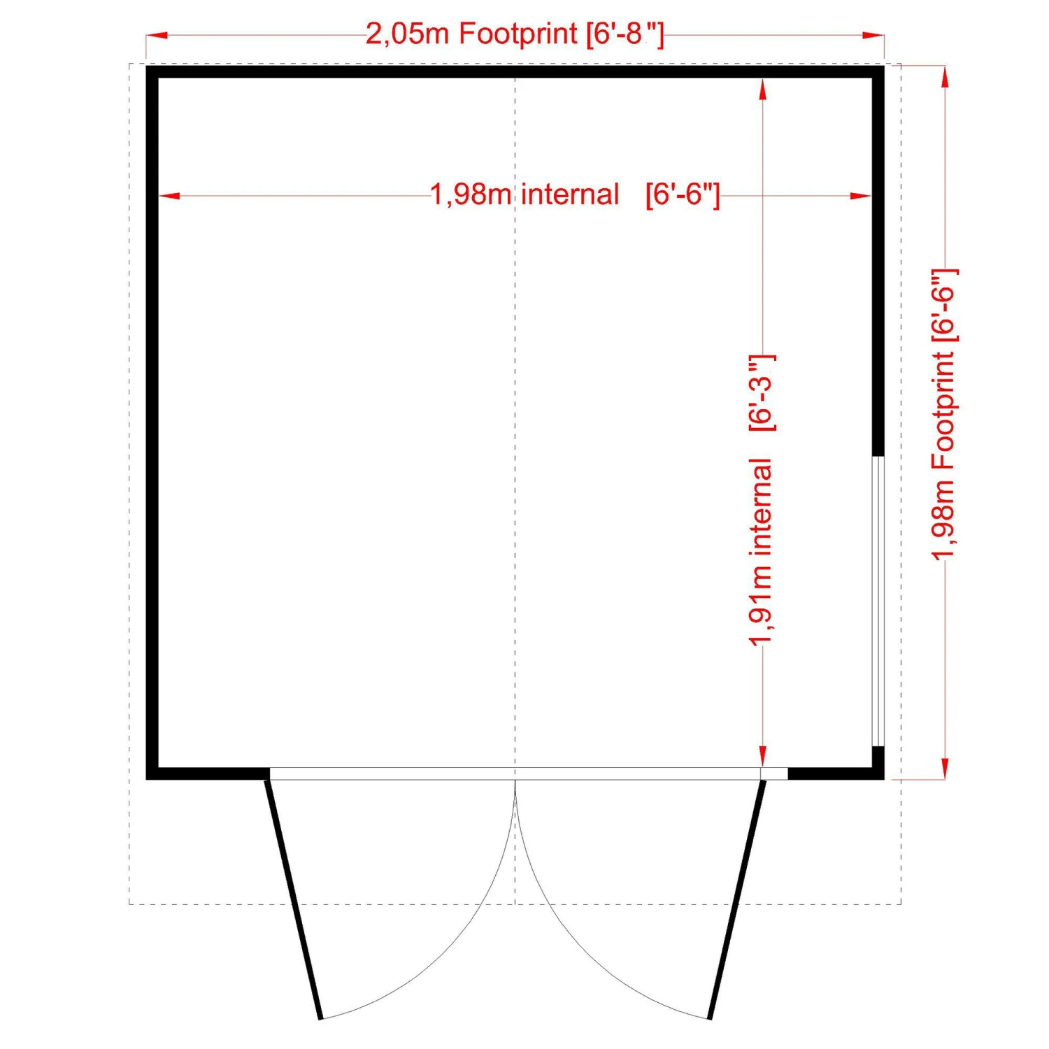 Shire Buckingham 7x7 Glass Apex Shiplap Wooden Summer House - Base Not Included 3 Shire Buckingham 7x7 Glass Apex Shiplap Wooden Summer House - Base Not Included - Image 3