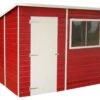 Shire Caldey 8x6 Ft Pent Shiplap Wooden Shed With Floor - Assembly Service Included