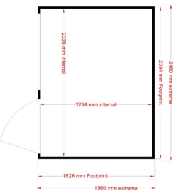 Shire Caldey 8x6 Ft Pent Shiplap Wooden Shed With Floor (Base Included) 18 Shire Caldey 8x6 Ft Pent Shiplap Wooden Shed With Floor (Base Included) -Plant Garden World shire caldey 8x6 ft pent shiplap wooden shed with floor base included 5019804668434 02t