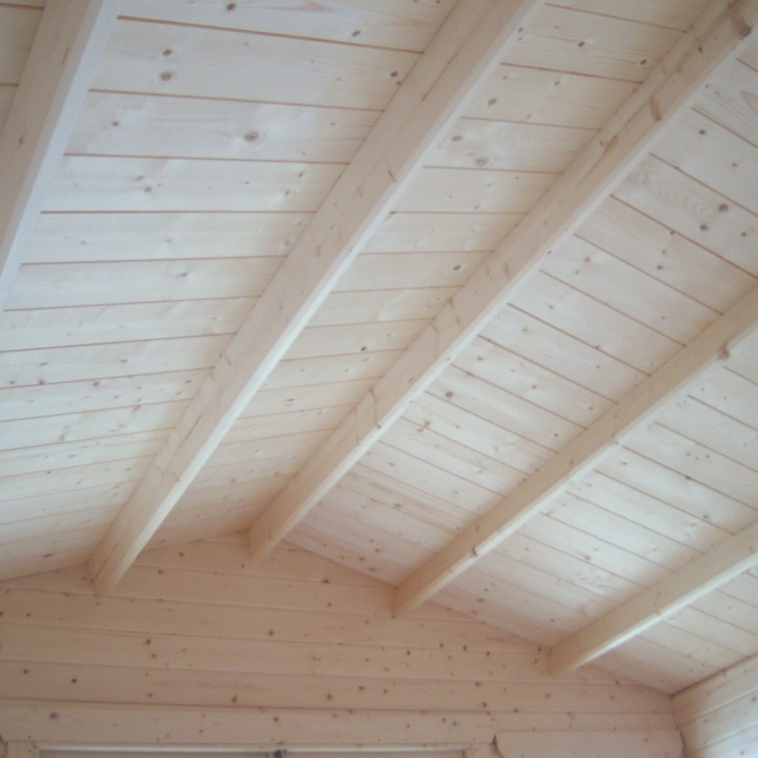 Shire Cannock 10x10 Toughened Glass Apex Tongue & Groove Wooden Cabin - Base Not Included 2 Shire Cannock 10x10 Toughened Glass Apex Tongue & Groove Wooden Cabin - Base Not Included - Image 2