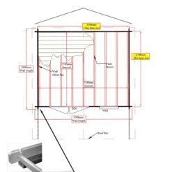 Shire Cannock 10x12 Ft Toughened Glass Apex Tongue & Groove Wooden Cabin With Felt Tile Roof -Plant Garden World shire cannock 10x12 ft toughened glass apex tongue groove wooden cabin with felt tile roof5019804111343 03t
