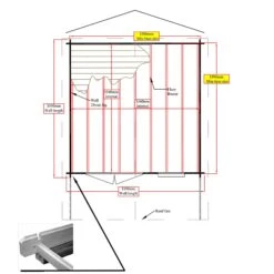 Shire Cannock 12x12 Toughened Glass Apex Tongue & Groove Wooden Cabin -Plant Garden World shire cannock 12x12 toughened glass apex tongue groove wooden cabin5019804111367 02t