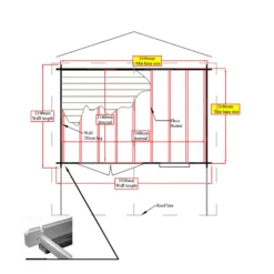 Shire Cannock 12x8 Ft Apex Tongue & Groove Wooden Cabin With Felt Tile Roof - Assembly Service Included -Plant Garden World shire cannock 12x8 ft apex tongue groove wooden cabin with felt tile roof assembly service included5019804111336 02t