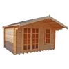 Shire Cannock 12x8 Ft Apex Tongue & Groove Wooden Cabin With Felt Tile Roof - Assembly Service Included
