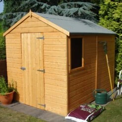 Shire Durham 8x6 Ft Apex Shiplap Wooden Shed With Floor (Base Included) -Plant Garden World shire durham 8x6 ft apex shiplap wooden shed with floor base included 5019804861545 06bq