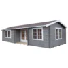 Shire Elveden 26x14 Toughened Glass Apex Tongue & Groove Wooden Cabin - Base Not Included