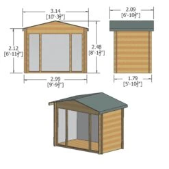 Shire Epping 10x6 Ft Toughened Glass Apex Tongue & Groove Wooden Cabin With Tile Roof -Plant Garden World shire epping 10x6 ft toughened glass apex tongue groove wooden cabin with tile roof5019804119486 01t bq