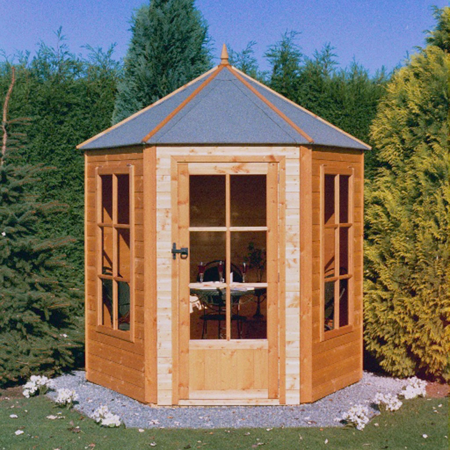 Shire Gazebo 7x7 Shiplap Wooden Summer House - Assembly Service Included 1 Shire Gazebo 7x7 Shiplap Wooden Summer House - Assembly Service Included