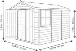 Shire Guernsey 7x10 Ft Apex Shiplap Wooden 2 Door 2 Windows Shed With Floor - Assembly Service Included -Plant Garden World shire guernsey 7x10 ft apex shiplap wooden 2 door 2 windows shed with floor assembly service included5397007006353 19bq
