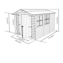 Shire Guernsey 7x10 Ft Apex Shiplap Wooden 2 Door 2 Windows Shed With Floor (Base Included) - Assembly Service Included 19 Shire Guernsey 7x10 Ft Apex Shiplap Wooden 2 Door 2 Windows Shed With Floor (Base Included) - Assembly Service Included -Plant Garden World shire guernsey 7x10 ft apex shiplap wooden 2 door 2 windows shed with floor base included assembly service included5397007006360 02t