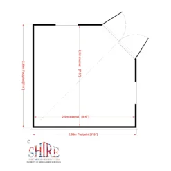 Shire Hampton 10x10 Toughened Glass Pent Shiplap Wooden Summer House - Base Not Included -Plant Garden World shire hampton 10x10 toughened glass pent shiplap wooden summer house base not included5019804111152 02t