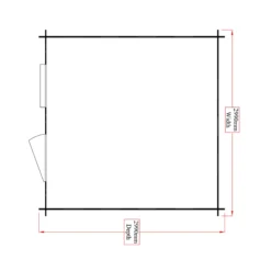 Shire Hartley 10x10 Apex Tongue & Groove Wooden Cabin (Base Included) -Plant Garden World shire hartley 10x10 apex tongue groove wooden cabin base included 5019804198863 02t