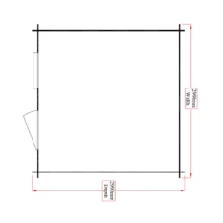 Shire Hartley 8x6 Glass Apex Tongue & Groove Wooden Cabin - Base Included -Plant Garden World shire hartley 8x6 glass apex tongue groove wooden cabin base included5397007006421 02t bq