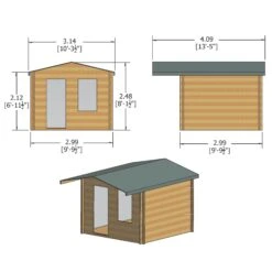 Shire Hopton 10x10 Toughened Glass Apex Tongue & Groove Wooden Cabin - Base Not Included -Plant Garden World shire hopton 10x10 toughened glass apex tongue groove wooden cabin base not included5019804119202 01t bq