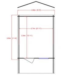 Shire Hopton 10x12 Toughened Glass Apex Tongue & Groove Wooden Cabin - Assembly Service Included -Plant Garden World shire hopton 10x12 toughened glass apex tongue groove wooden cabin assembly service included5019804119240 02t bq