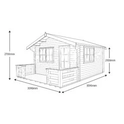 Shire Kinver 12x12 Ft Apex Tongue & Groove Wooden Cabin With Felt Tile Roof - Assembly Service Included -Plant Garden World shire kinver 12x12 ft apex tongue groove wooden cabin with felt tile roof assembly service included5019804111398 03t