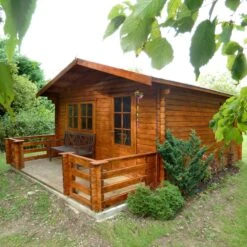Shire Kinver 14x14 Glass Apex Tongue & Groove Wooden Cabin - Base Not Included -Plant Garden World shire kinver 14x14 glass apex tongue groove wooden cabin base not included5019804114191 01i