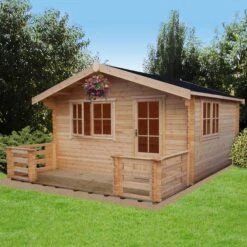 Shire Kinver 14x18 Toughened Glass Apex Tongue & Groove Wooden Cabin - Base Not Included 8 Shire Kinver 14x18 Toughened Glass Apex Tongue & Groove Wooden Cabin - Base Not Included -Plant Garden World shire kinver 14x18 toughened glass apex tongue groove wooden cabin base not included5019804111442 01i