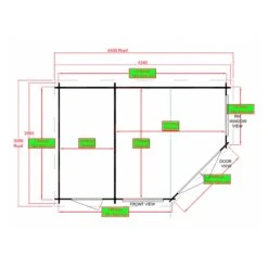 Shire Leygrove 14x10 Apex Tongue & Groove Wooden Cabin - Assembly Service Included -Plant Garden World shire leygrove 14x10 apex tongue groove wooden cabin assembly service included5019804111251 02t