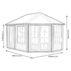 Shire Leygrove 14x10 Toughened Glass Apex Tongue & Groove Wooden Cabin 11 Shire Leygrove 14x10 Toughened Glass Apex Tongue & Groove Wooden Cabin -Plant Garden World shire leygrove 14x10 toughened glass apex tongue groove wooden cabin5019804111244 03t