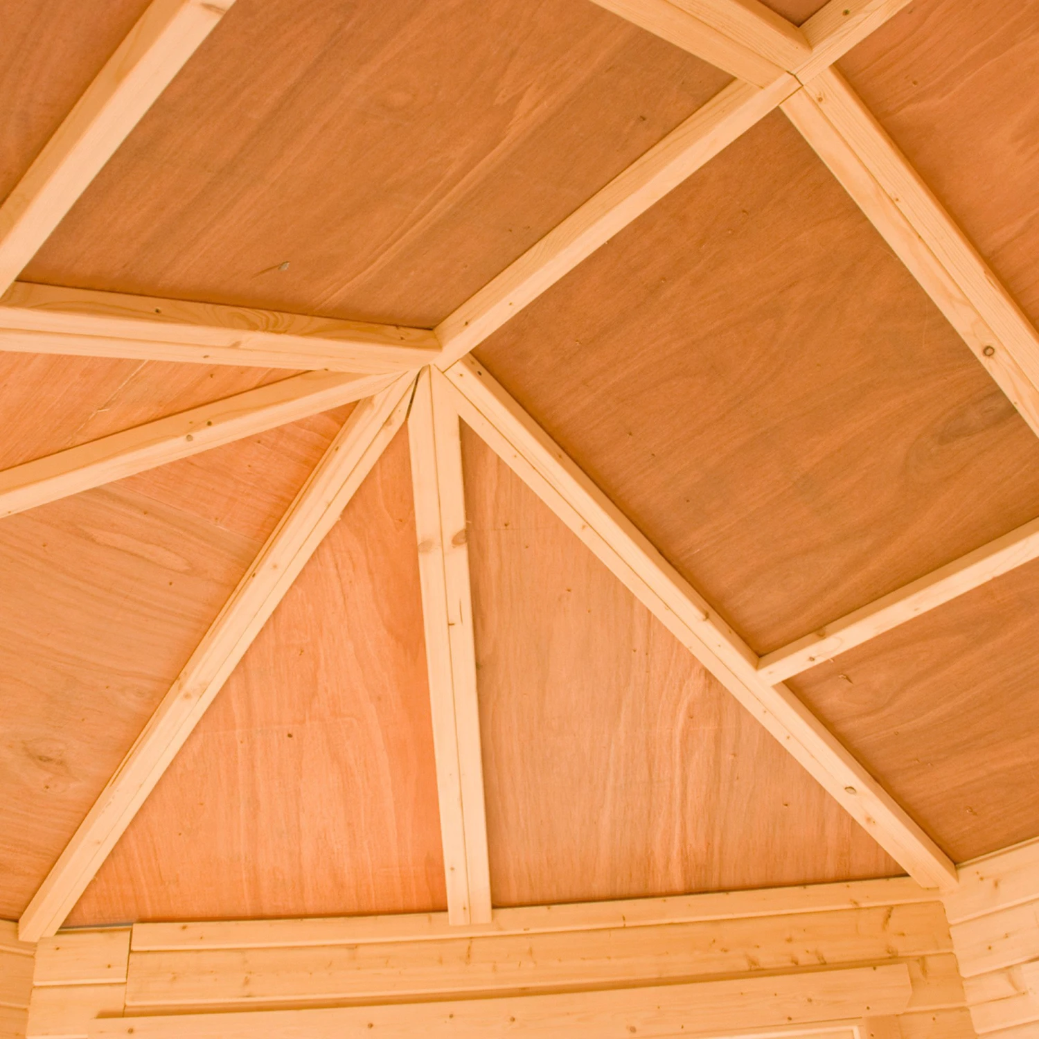 Shire Leygrove 14x10 Toughened Glass Apex Tongue & Groove Wooden Cabin 2 Shire Leygrove 14x10 Toughened Glass Apex Tongue & Groove Wooden Cabin - Image 2