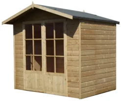 Shire Lumley 7x5 Glass Apex Shiplap Wooden Summer House - Base Not Included -Plant Garden World shire lumley 7x5 glass apex shiplap wooden summer house base not included5397007006377 01c bq
