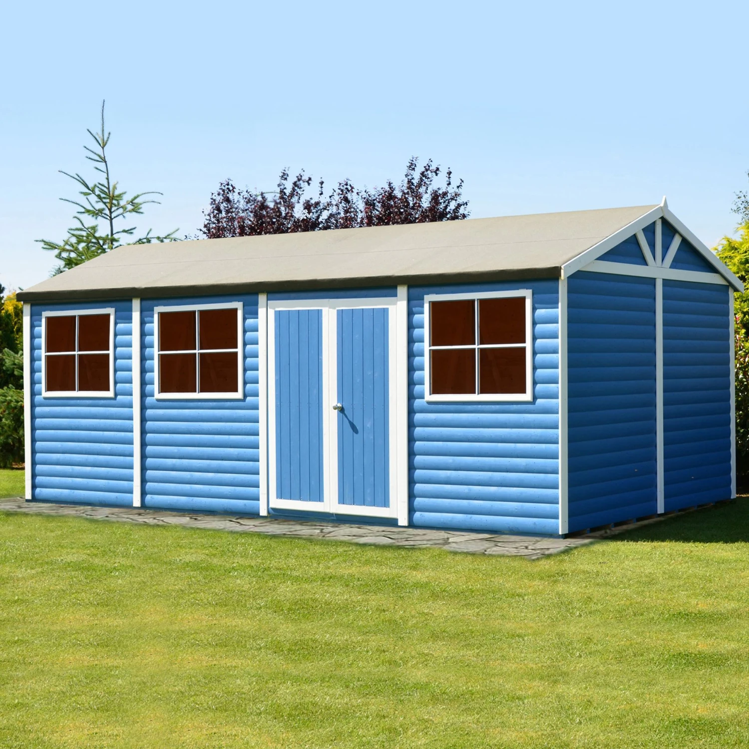 Shire Mammoth 20x10 Glass Apex Wooden Workshop - Base Not Included 6 Shire Mammoth 20x10 Glass Apex Wooden Workshop - Base Not Included - Image 6