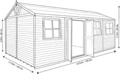 Shire Mammoth 20x10 Glass Apex Wooden Workshop - Base Not Included 15 Shire Mammoth 20x10 Glass Apex Wooden Workshop - Base Not Included -Plant Garden World shire mammoth 20x10 glass apex wooden workshop base not included5019804203130 03t