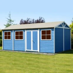 Shire Mammoth 24x12 Glass Apex Wooden Workshop - Base Not Included -Plant Garden World shire mammoth 24x12 glass apex wooden workshop base not included5019804243181 01i bq