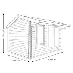 Shire Marlborough 10x10 Glass Apex Tongue & Groove Wooden Cabin - Base Not Included -Plant Garden World shire marlborough 10x10 glass apex tongue groove wooden cabin base not included5019804112333 03t