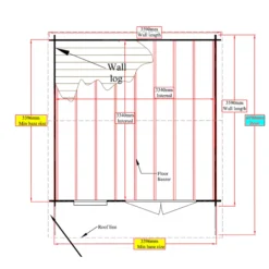 Shire Marlborough 12x12 Ft Toughened Glass Apex Tongue & Groove Wooden Cabin With Felt Tile Roof -Plant Garden World shire marlborough 12x12 ft toughened glass apex tongue groove wooden cabin with felt tile roof5019804112463 02t