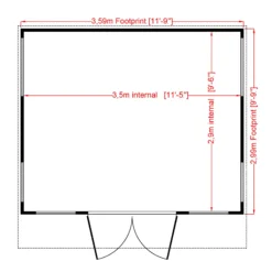 Shire Miami Gym 12x10 Pent Shiplap Wooden Summer House -Plant Garden World shire miami gym 12x10 pent shiplap wooden summer house5019804118915 03t