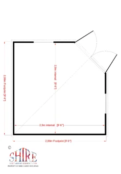 Shire Murrow 10x10 Ft Pent Shiplap Wooden Shed With Floor - Assembly Service Included -Plant Garden World shire murrow 10x10 ft pent shiplap wooden shed with floor assembly service included5019804010103 02t bq