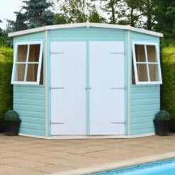Shire Murrow 7x7 Ft Pent Shiplap Wooden 2 Door 2 Windows Shed With Floor - Assembly Service Included -Plant Garden World shire murrow 7x7 ft pent shiplap wooden 2 door 2 windows shed with floor assembly service included5019804773886 07bq