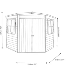 Shire Murrow 8x8 Ft Pent Shiplap Wooden Shed With Floor - Assembly Service Included -Plant Garden World shire murrow 8x8 ft pent shiplap wooden shed with floor assembly service included5019804080885 19bq