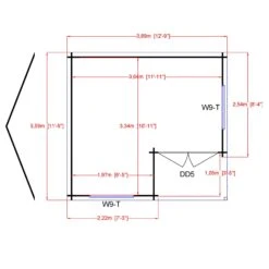 Shire Ringwood 12x13 Toughened Glass Apex Tongue & Groove Wooden Cabin -Plant Garden World shire ringwood 12x13 toughened glass apex tongue groove wooden cabin5019804119721 01t bq