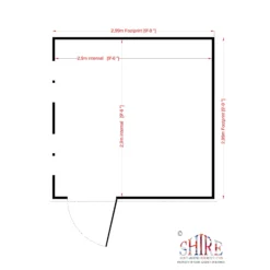 Shire Security Cabin 10x10 Ft Pent Shiplap Wooden Shed With Floor - Assembly Service Included -Plant Garden World shire security cabin 10x10 ft pent shiplap wooden shed with floor assembly service included5019804112234 03t