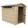Shire Security Cabin 10x6 Apex Dip Treated Shiplap Wooden Shed With Floor - Assembly Service Included