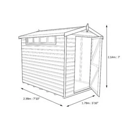 Shire Security Cabin 8x6 Ft Apex Shiplap Wooden 3 Windows Shed With Floor - Assembly Service Included -Plant Garden World shire security cabin 8x6 ft apex shiplap wooden 3 windows shed with floor assembly service included5019804112098 03t