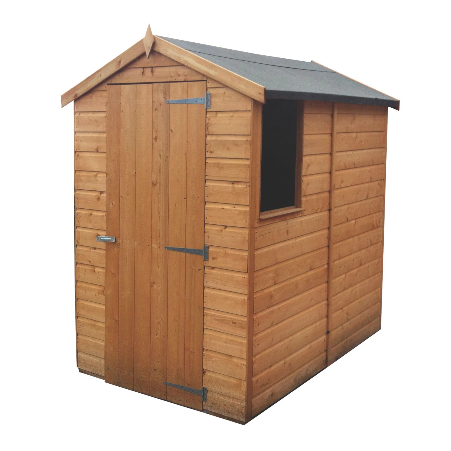 Shire Shetland 6x4 Ft Apex Shiplap Wooden Shed With Floor (Base Included) 1 Shire Shetland 6x4 Ft Apex Shiplap Wooden Shed With Floor (Base Included)
