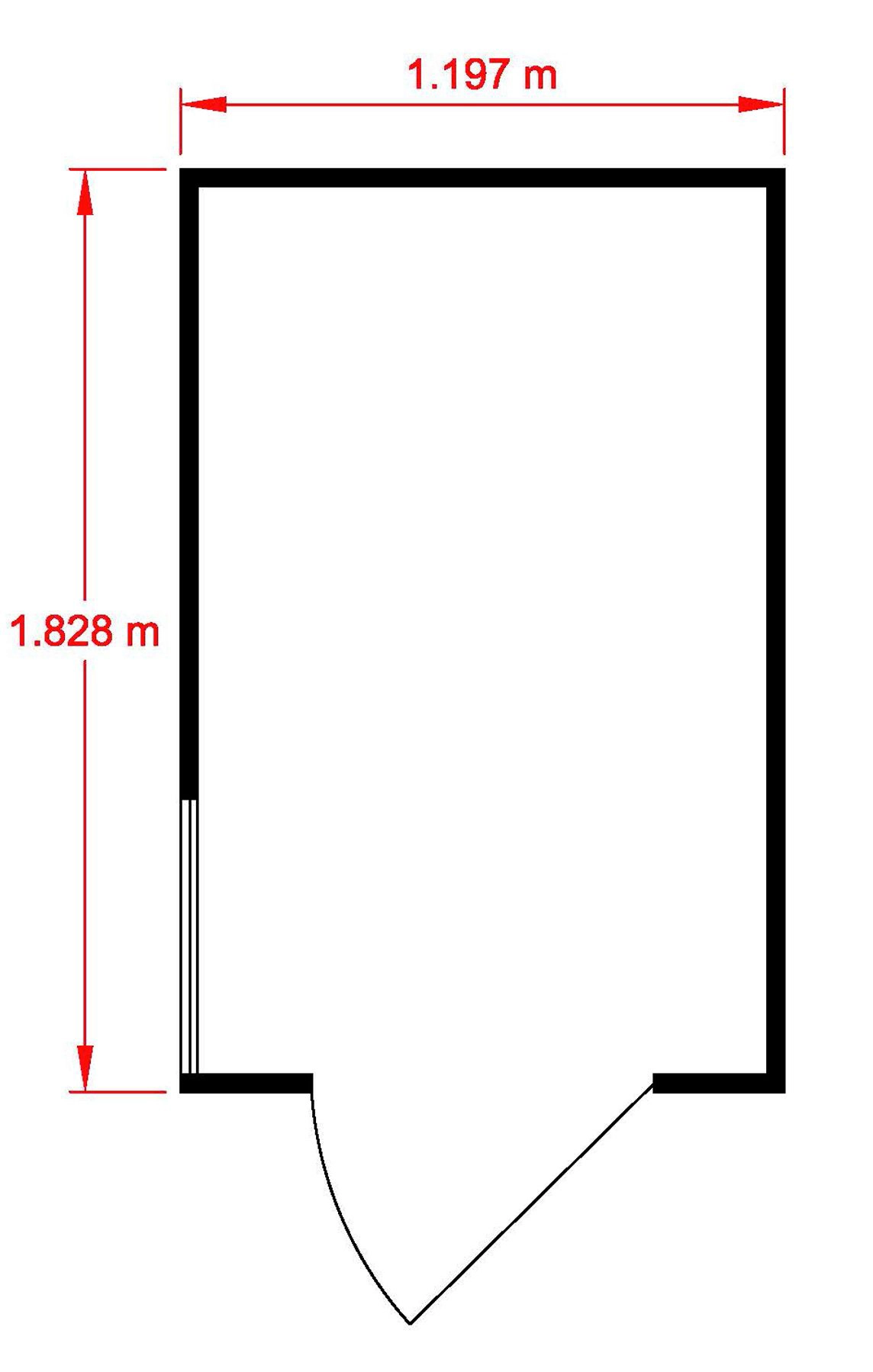 Shire Shetland 6x4 Ft Apex Shiplap Wooden Shed With Floor (Base Included) 8 Shire Shetland 6x4 Ft Apex Shiplap Wooden Shed With Floor (Base Included) - Image 8
