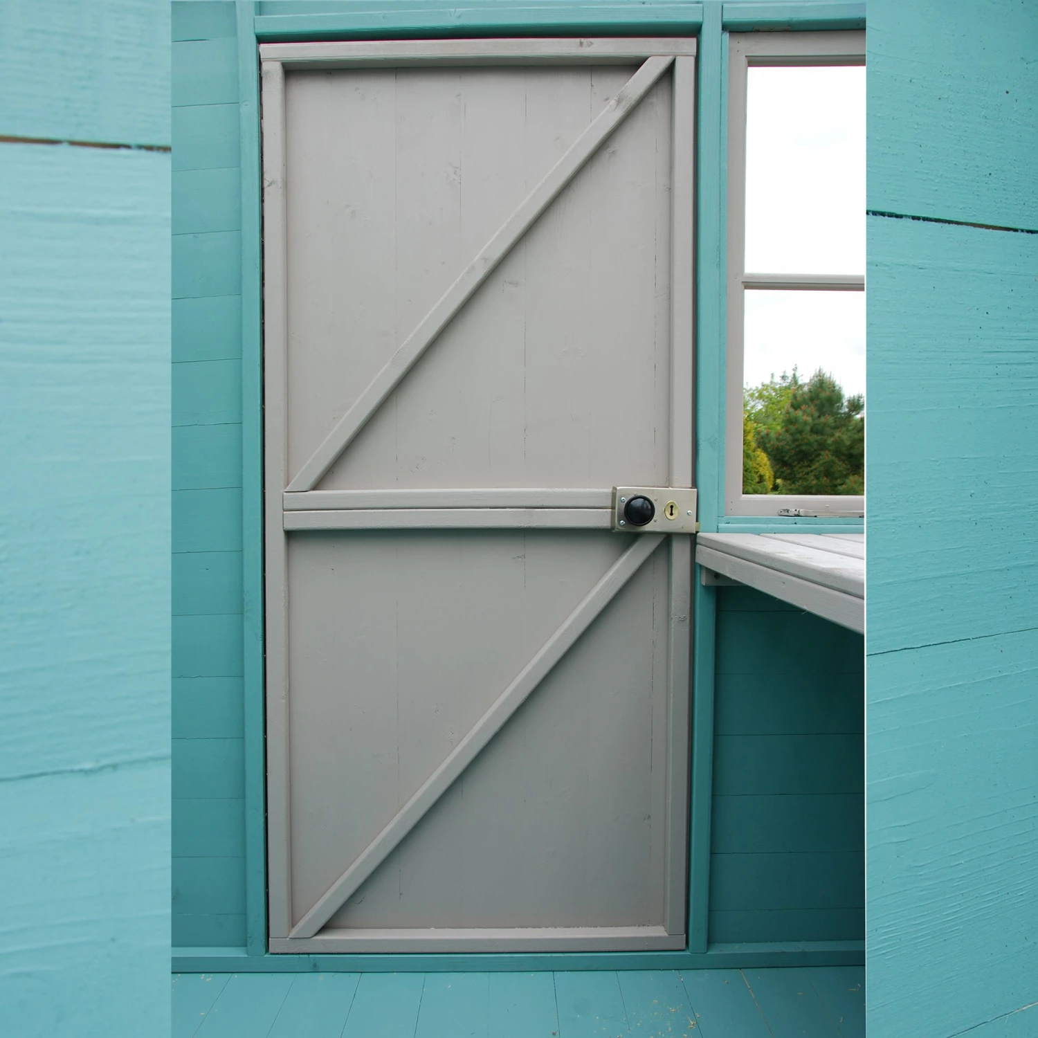 Shire Sun Pent 8x6 Ft Pent Shiplap Wooden 7 Windows Shed With Floor 7 Shire Sun Pent 8x6 Ft Pent Shiplap Wooden 7 Windows Shed With Floor - Image 7