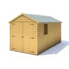 Shire Warwick 12x6 Ft Apex Shiplap Wooden 2 Door Shed With Floor - Assembly Service Included