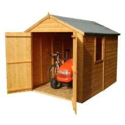 Shire Warwick 8x6 Ft Apex Shiplap Wooden Shed With Floor - Assembly Service Included