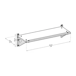 Skylight White Internal Shelf Kit (W)847mm (D)305mm 11 Skylight White Internal Shelf Kit (W)847mm (D)305mm -Plant Garden World skylight white internal shelf kit w 847mm d 305mm7290108130225 01t BQ
