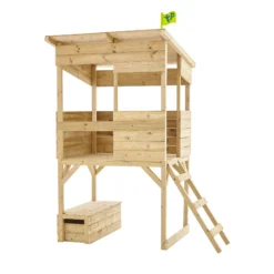 TP Toys 8x7 Tree Top Timber Tower Slide Playhouse Assembly Required -Plant Garden World tp toys 8x7 tree top timber tower slide playhouse assembly required5021854803543 02c bq