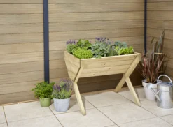 Verve 930mmx690mm Wood Rectangular Raised Bed Kit 0.64m² -Plant Garden World verve 930mmx690mm wood rectangular raised bed kit 0 64m 5059340329628 03i