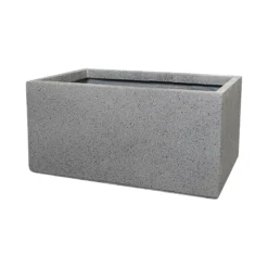 Verve Abava Grey Terrazzo Rectangular Planter