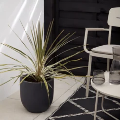 Verve Ammer Dark Grey Fibreclay Circular Plant Pot (Dia)28cm 5 Verve Ammer Dark Grey Fibreclay Circular Plant Pot (Dia)28cm -Plant Garden World verve ammer dark grey fibreclay circular plant pot dia 28cm5059340327662 01i