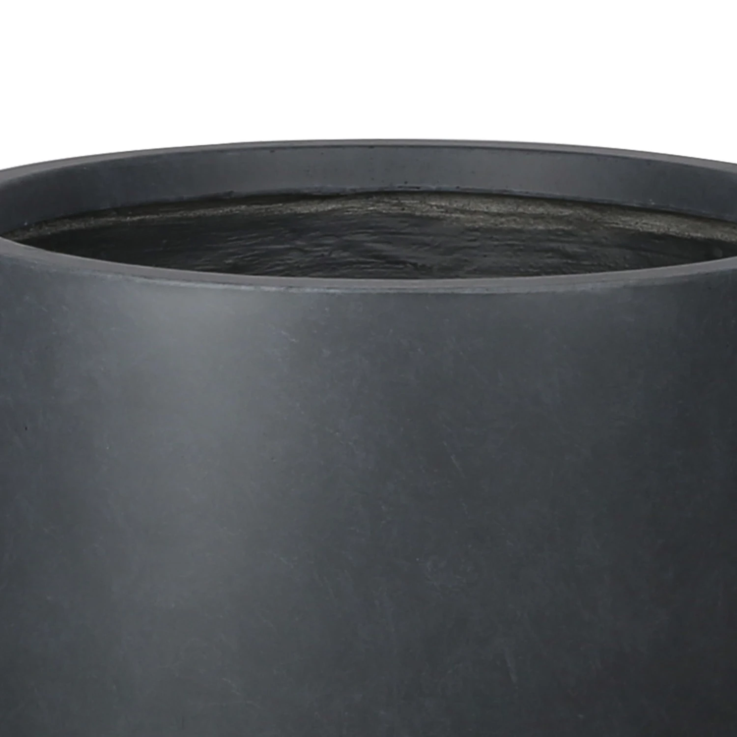 Verve Ammer Dark Grey Fibreclay Circular Plant Pot (Dia)42cm 2 Verve Ammer Dark Grey Fibreclay Circular Plant Pot (Dia)42cm - Image 2